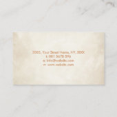 永遠の成長 – 黄金比スパイラルツリー 名刺 (裏面)