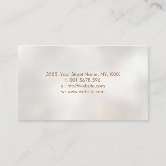 永遠の成長 – 黄金比スパイラルツリー 名刺 (裏面)