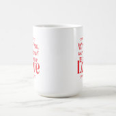 永遠の新しい愛のロマンティックな引用 コーヒーマグカップ (中央)