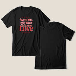 永遠の新しい愛のロマンティックな引用 トライブレンドＴシャツ