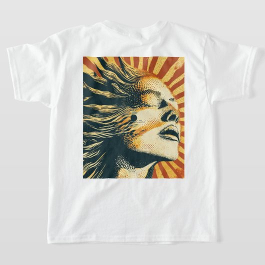 永遠の日食 Tシャツ (レイダウン裏面)