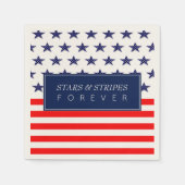 永遠の星とストライプ スタンダードカクテルナプキン (正面)