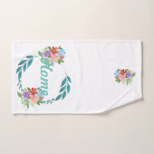 永遠の春の色と花 バスタオルセット (ハンドタオル)