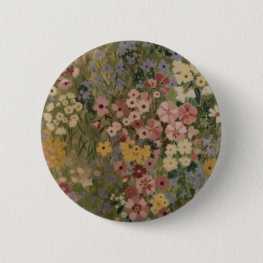 永遠の春の花開く 缶バッジ (正面)