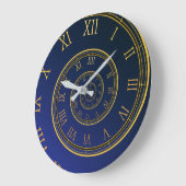 永遠の時計、ブルースパイラルローマン大時計 ラージ壁時計 (傾斜)