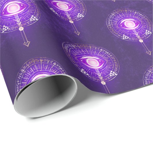 永遠の暗い神秘的なアーキーンの目 ラッピングペーパー (ロールコーナー)