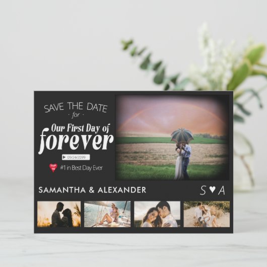 永遠の最初の日 映画ポスター 5 枚の写真 ウェディング セーブザデート (スタンド正面)