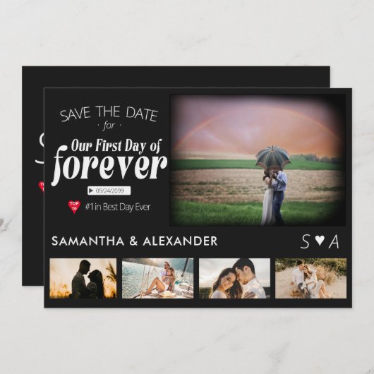 永遠の最初の日 映画ポスター 5 枚の写真 ウェディング セーブザデート (正面/裏面)