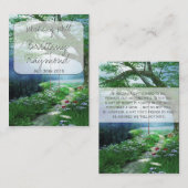 永遠の森の願い事の井戸のギフトカード挿入 エンクロージャーカード (正面/裏面)