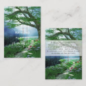永遠の森への小径 ウェディング ギフト カード 挿入 (正面/裏面)
