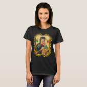 永遠の母マ救済リー猫の女の子 Tシャツ (正面フル)