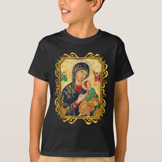 永遠の母マ救済リー猫の女の子 Tシャツ (正面)