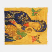 永遠の母救済 フリースブランケット (正面(横))