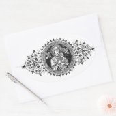 永遠の母救済 楕円形シール (封筒)