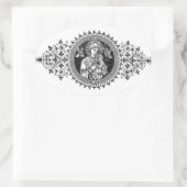 永遠の母救済 楕円形シール (バッグ)