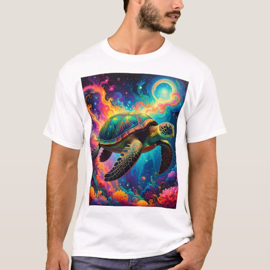 永遠の流れの亀 Tシャツ (正面)