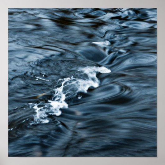 永遠の流れ:深い青の流れの研究 ポスター (正面)