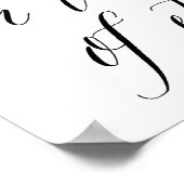 永遠の瀬戸際に生きる | タイポグラフィポスター ポスター (角)