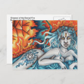 永遠の火の葉書の夢想家 ポストカード (正面/裏面)