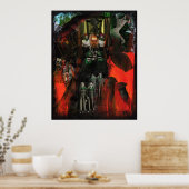 永遠の炎の双子シュールレアリストコラージアート ポスター (キッチン)