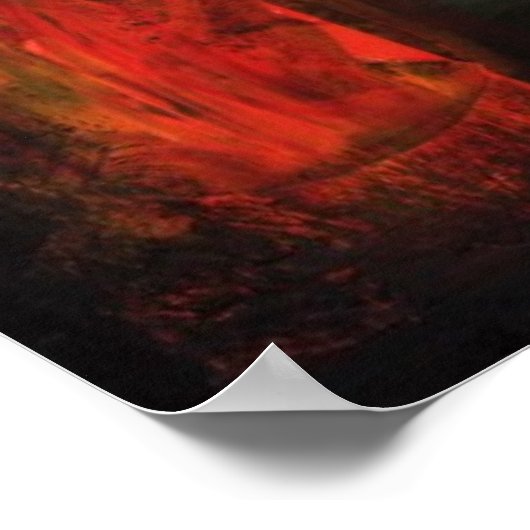 永遠の炎の双子シュールレアリストコラージアート ポスター (角)