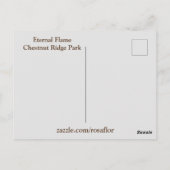 永遠の炎を上げる ポストカード (裏面)