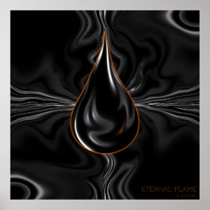 永遠の炎 – AIファンタジーデジタルアート ポスター