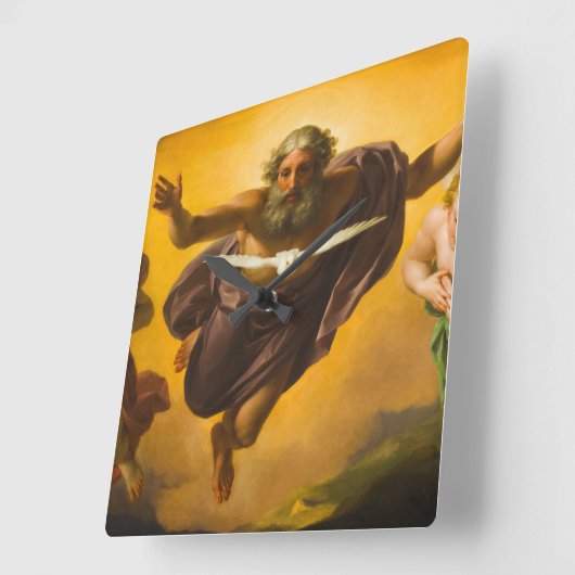 永遠の父,メンズによるキリストの情熱 スクエア壁時計 (傾斜)