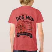永遠の犬ママデザイン トライブレンドＴシャツ (裏面)