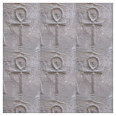 永遠の生命のエジプト人のAnkhのhieroglyphic記号 ファブリック (見本)