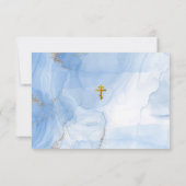 永遠の生命の春正教キリスト教バプテスマ サンキューカード (裏面)