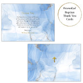 永遠の生命の春正教キリスト教バプテスマ サンキューカード
