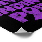 永遠の痛みに疲れた戦士グランジ ポスター (角)