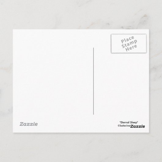 永遠の眠り童話のダークプリンセスポストカード ポストカード (裏面)