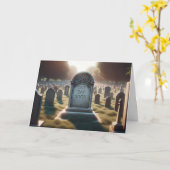 永遠の眠り カード (黄色い花)