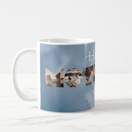 永遠の瞬間:母パーソナライズされたへの献上品 コーヒーマグカップ (左)