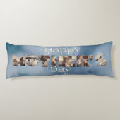 永遠の瞬間：母パーソナライズされたへの献上品 ボディピロー (裏面)