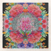 永遠の知識の木 ガラスコースター (正面)