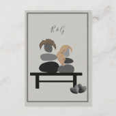 永遠の石のカップル結婚ボホズ エンクロージャーカード (裏面)