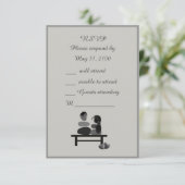 永遠の石のカップル結婚ボホズ 出欠カード (スタンド正面)