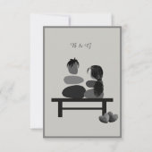 永遠の石のカップル結婚ボホズ 出欠カード (裏面)