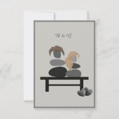 永遠の石のカップル結婚ボホズ 出欠カード (裏面)