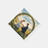 永遠の約束:婚約 スタンダードカクテルナプキン (角)