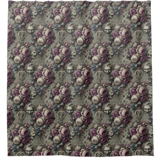 永遠の紛争 – ゴシックビクトリアン シャワーカーテン (正面)