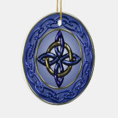 永遠の結び目の木のオーナメントの円 セラミックオーナメント (右)