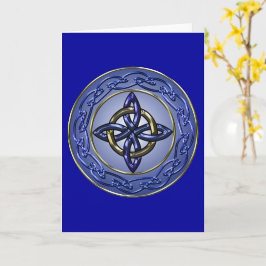 永遠の結び目 カード (黄色い花)