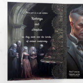 永遠の結婚ゴシック結婚ズ 三つ折り招待状 (内部最初)