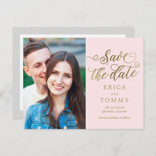 永遠の編集可能なカラー日付はがきを保存 案内ポストカード (正面/裏面)