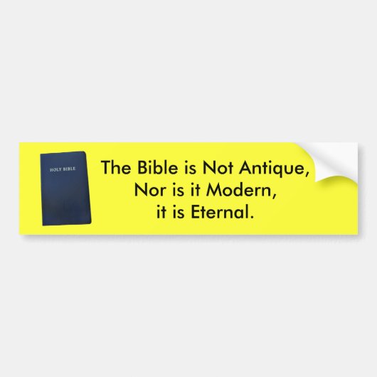永遠の聖書 バンパーステッカー (正面)