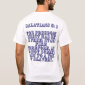 永遠の自由Tシャツ Tシャツ (裏面)
